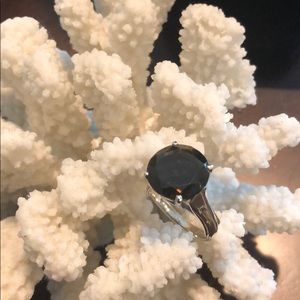 Smokey Quartz and Sterling Silver Ring